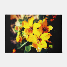 Vibrant Flowers Deurmat