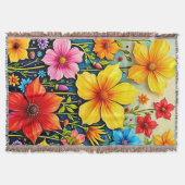 Vibrant Flowers: Garden of Joy Art Deken (Voorkant)