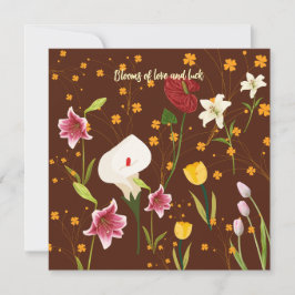 Vibrant Flowers Kaart