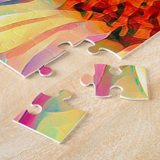 Vibrant Flowers Legpuzzel (Zijkant)