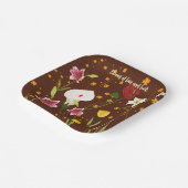 Vibrant Flowers Papieren Bordje (Gebogen)