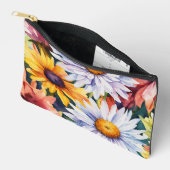 Vibrant Flowers print gesneden Naaizak Etui (Open)