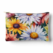 Vibrant Flowers print gesneden Naaizak