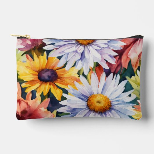 Vibrant Flowers print gesneden Naaizak Etui (Voorkant)
