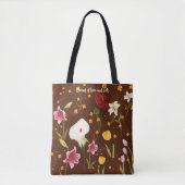 Vibrant Flowers Tote Bag (Voorkant)