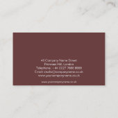 Vibrant Flowers Visitekaartje (Achterkant)