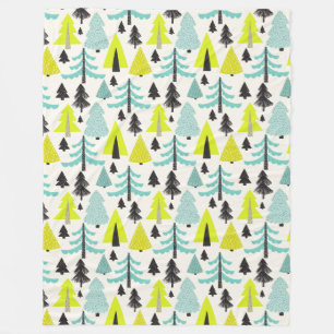 Vibrant Forest ⎢ Fleece Blanket Deken