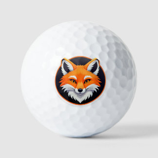 Vibrant Fox Head Golfballen