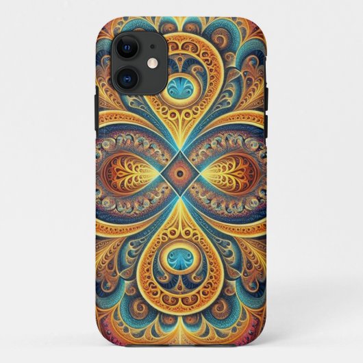Vibrant Fractal Art iPhone 11 Hoesje (Achterkant)