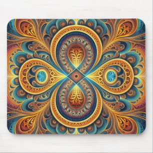 Vibrant Fractal Art Muismat