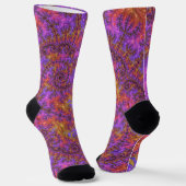 Vibrant Fractal Socks Sokken (Gebogen)