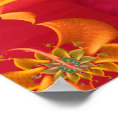 Vibrant Fractal Spiral Poster (Hoek)