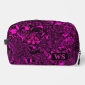 Vibrant Fuchsia Monogram Toiletry Bag Toilettasje (Voorkant)