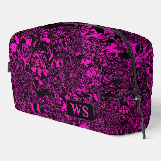 Vibrant Fuchsia Monogram Toiletry Bag Toilettasje (Rechterhoek)