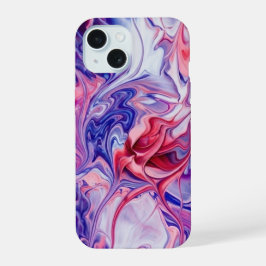 Vibrant Galaxy Acrylic Pour Phone Case iPhone 15 Case