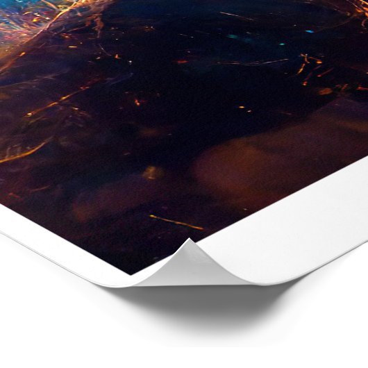 Vibrant Galaxy Geïnspireerd Canvas Poster (Hoek)