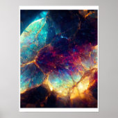 Vibrant Galaxy Geïnspireerd Canvas Poster (Voorkant)