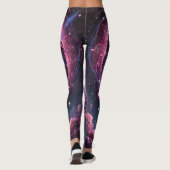 Vibrant Galaxy Swirl Vrouwen Leggings (Achterkant)