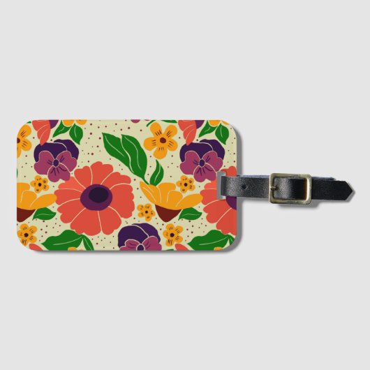 Vibrant Garden Bagagelabel (Voorkant (horizontaal))