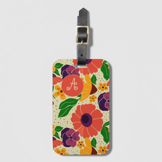 Vibrant Garden Bagagelabel (Voorkant (verticaal))