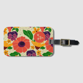 Vibrant Garden Bagagelabel