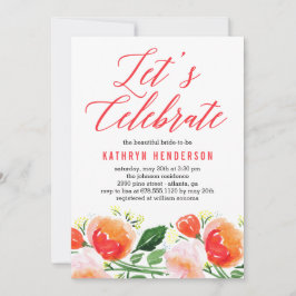 Vibrant Garden Bridal Shower Kaart