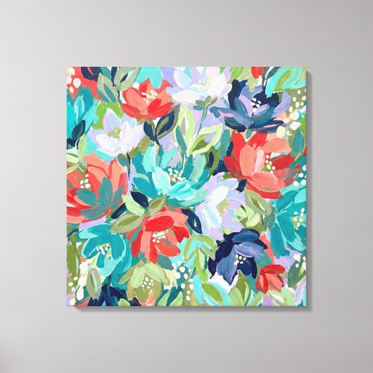 Vibrant Garden Symphony Canvas Afdruk (Voorkant)
