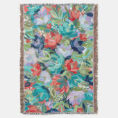 Vibrant Garden Symphony Deken (Voorkant Verticaal)