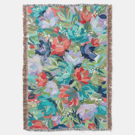 Vibrant Garden Symphony Deken (Voorkant Verticaal)