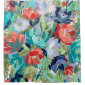 Vibrant Garden Symphony Douchegordijn (Voorkant)