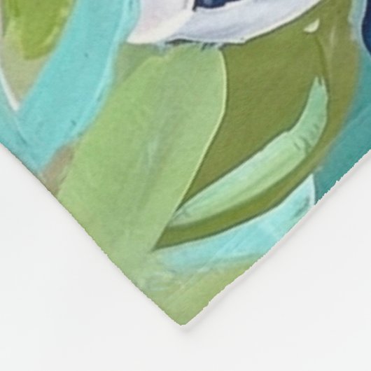 Vibrant Garden Symphony Fleece Deken (Hoek)