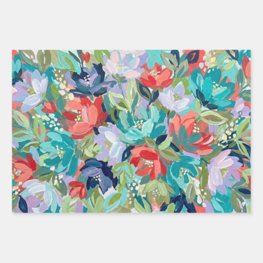 Vibrant Garden Symphony Inpakpapier Vel (Voorkant 2)