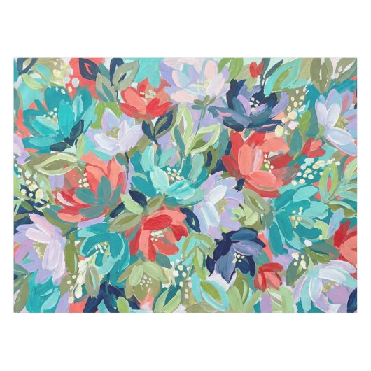 Vibrant Garden Symphony Tafelkleed (Voorkant (Horizontaal))