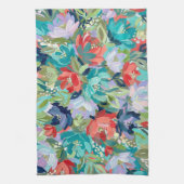 Vibrant Garden Symphony Theedoek (Verticaal)