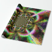 Vibrant Gaze Polar Cadeaupapier (Uitgerold)