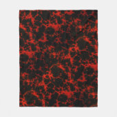 Vibrant gebotteld rood en zwart fleece deken (Voorkant)