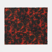 Vibrant gebotteld rood en zwart fleece deken (Voorkant (Horizontaal))