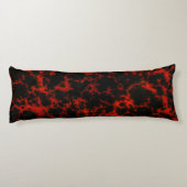 Vibrant gebotteld rood en zwart lichaamskussen (Achterkant)