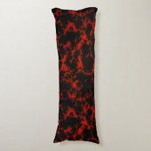 Vibrant gebotteld rood en zwart lichaamskussen (Voorkant Verticaal)