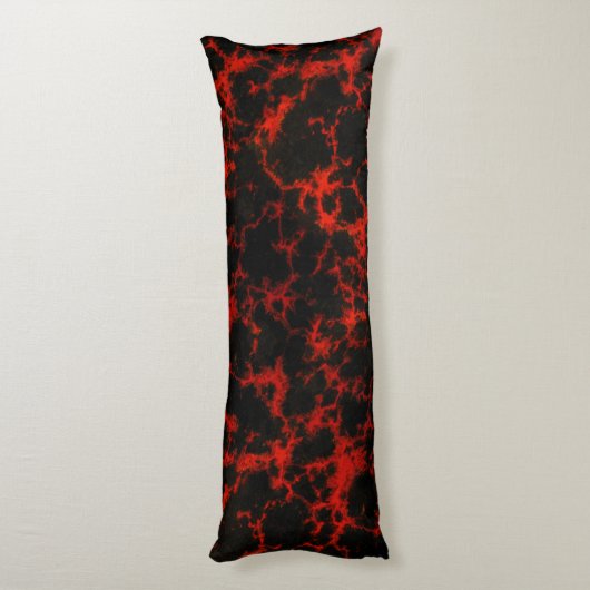 Vibrant gebotteld rood en zwart lichaamskussen (Achterkant (Verticaal))