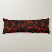 Vibrant gebotteld rood en zwart lichaamskussen (Voorkant)