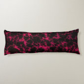 Vibrant gebotteld roze en zwarte lampjes lichaamskussen (Achterkant)