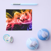 Vibrant Geel Oranje Paars Abstracte Rook Flyer (Enkel)