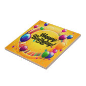 Vibrant Gefeliciteerd Verjaardag Tegeltje (Zijkant)