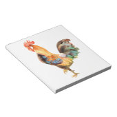 Vibrant gekleurd Rooster Notitieblok (Schuin)