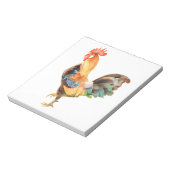 Vibrant gekleurd Rooster Notitieblok (Linkerzijde)