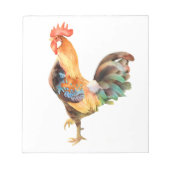 Vibrant gekleurd Rooster Notitieblok (Voorkant)