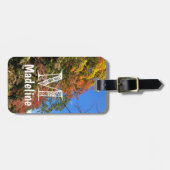 Vibrant gekleurde mazelen bagagelabel (Voorkant horizontaal)