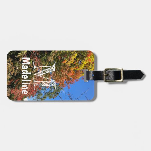 Vibrant gekleurde mazelen bagagelabel (Voorkant horizontaal)