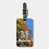 Vibrant gekleurde mazelen bagagelabel (Voorkant verticaal)